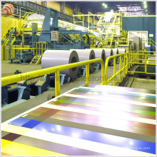 Jiangsu-Fabrik lieferte direkt von SGS genehmigte Farbstahlspule mit ausgezeichneten mechanischen Eigenschaften